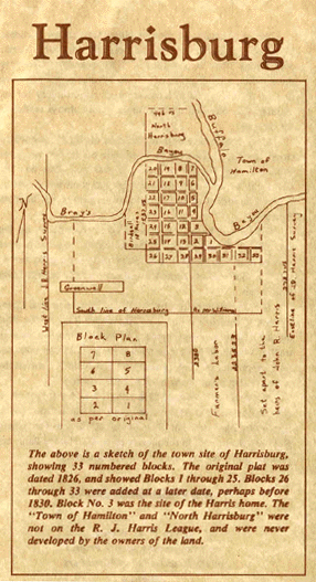Map of old Harrisburg